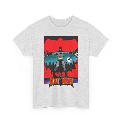 Batman T-Shirt - George Perez Art - 1980s JLA Postcard Art - DC Comics