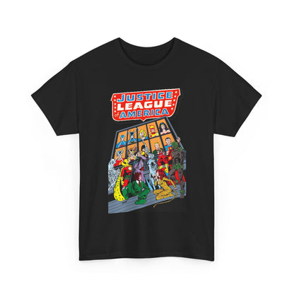 Justice League of America T-Shirt - George Perez Art - Wonder Woman, Hourman, Batman, Firestorm - SSOSV - DC Comics