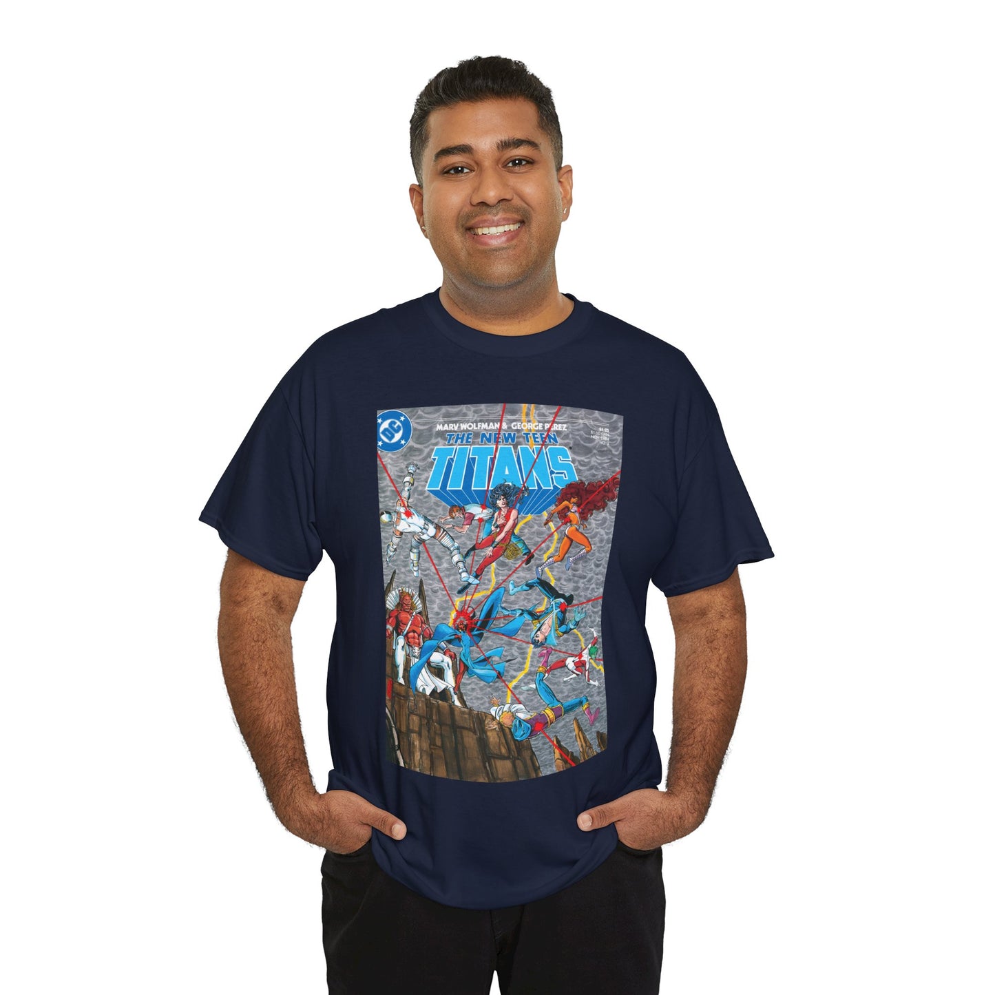 New Teen Titans T-Shirt - George Perez Art - Trigon the Terrible - DC Comics