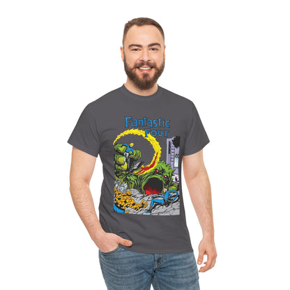 Fantastic Four T-Shirt - John Byrne Art - Cover to Issue #1 - Reed Richards, Invisible Woman, Human Torch, The Thing - Marvel Comics