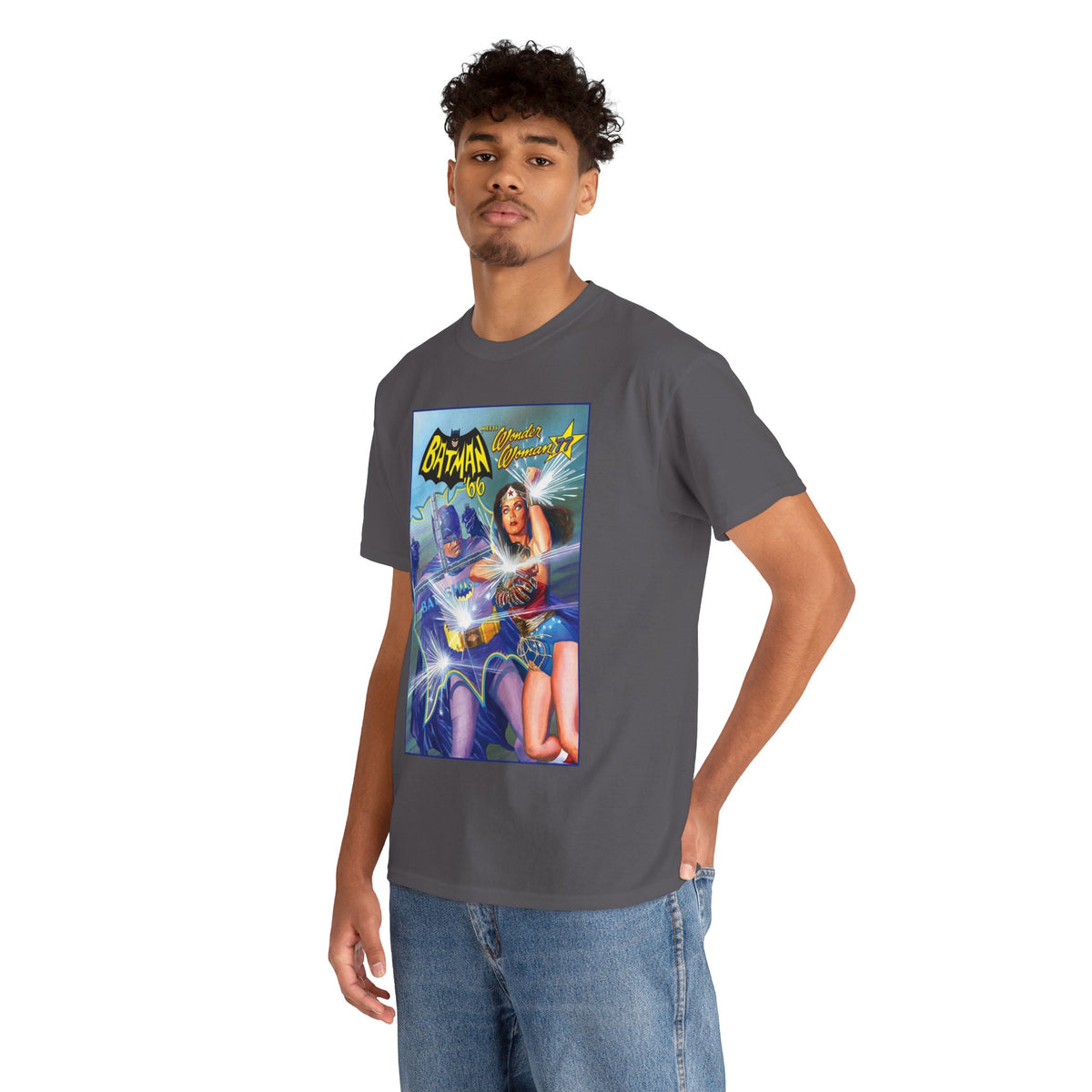 Batman '66 Meets Wonder Woman '77 T-Shirt - Alex Ross Art - DC Comics