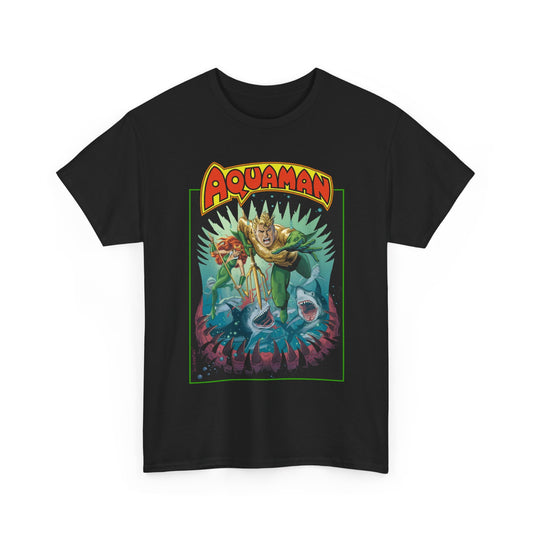 Aquaman T-Shirt - José Luis García-López Art - 80th Anniversary Variant Cover - Arthur Curry, Mera, Bronze Age Look - DC Comics