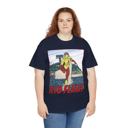 Kid Flash T-Shirt - George Perez Art - Wally West - New Teen Titans Member - Titans Tower - Future Flash - DC Comics