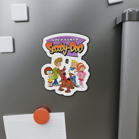 A Pup Named Scooby-Doo Die-Cut Magnet - Shaggy, Fred, Daphne, Velma - Mystery, Inc - Hanna-Barbera Cartoon - 3", 4", 5", 6"