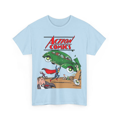 Superman T-Shirt - Action Comics #1 Cover Art - Clark Kent, Metropolis - DC Comics Key Image - Golden Age