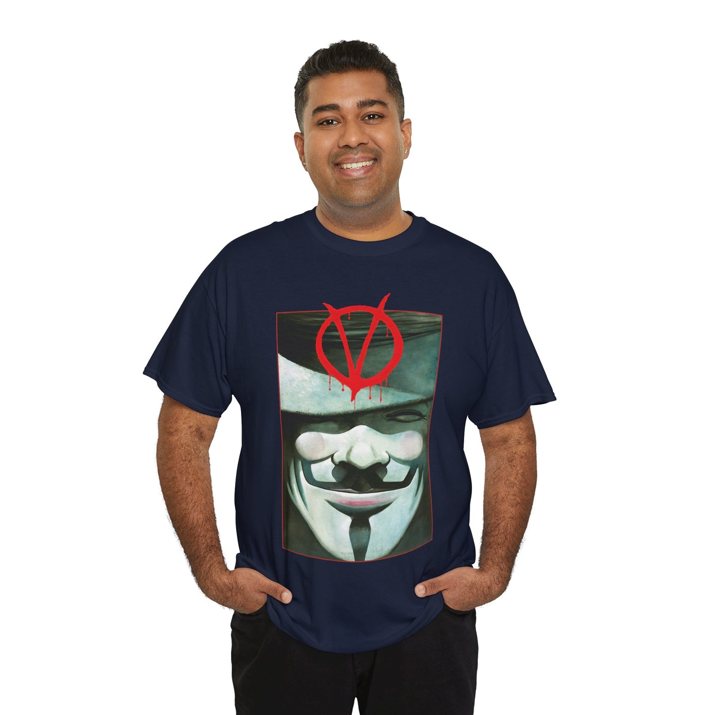 V For Vendetta T-Shirt - David Lloyd Art - Guy Fawkes Mask - DC Comics