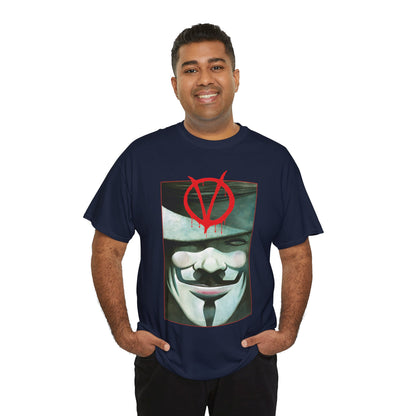 V For Vendetta T-Shirt - David Lloyd Art - Guy Fawkes Mask - DC Comics