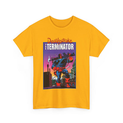 Deathstroke The Terminator T-Shirt - Mike Zeck Art - New Teen Titans Foe & Mercenary - Slade Wilson, Father of Jericho and Ravager - DC Comics - #1 Cover
