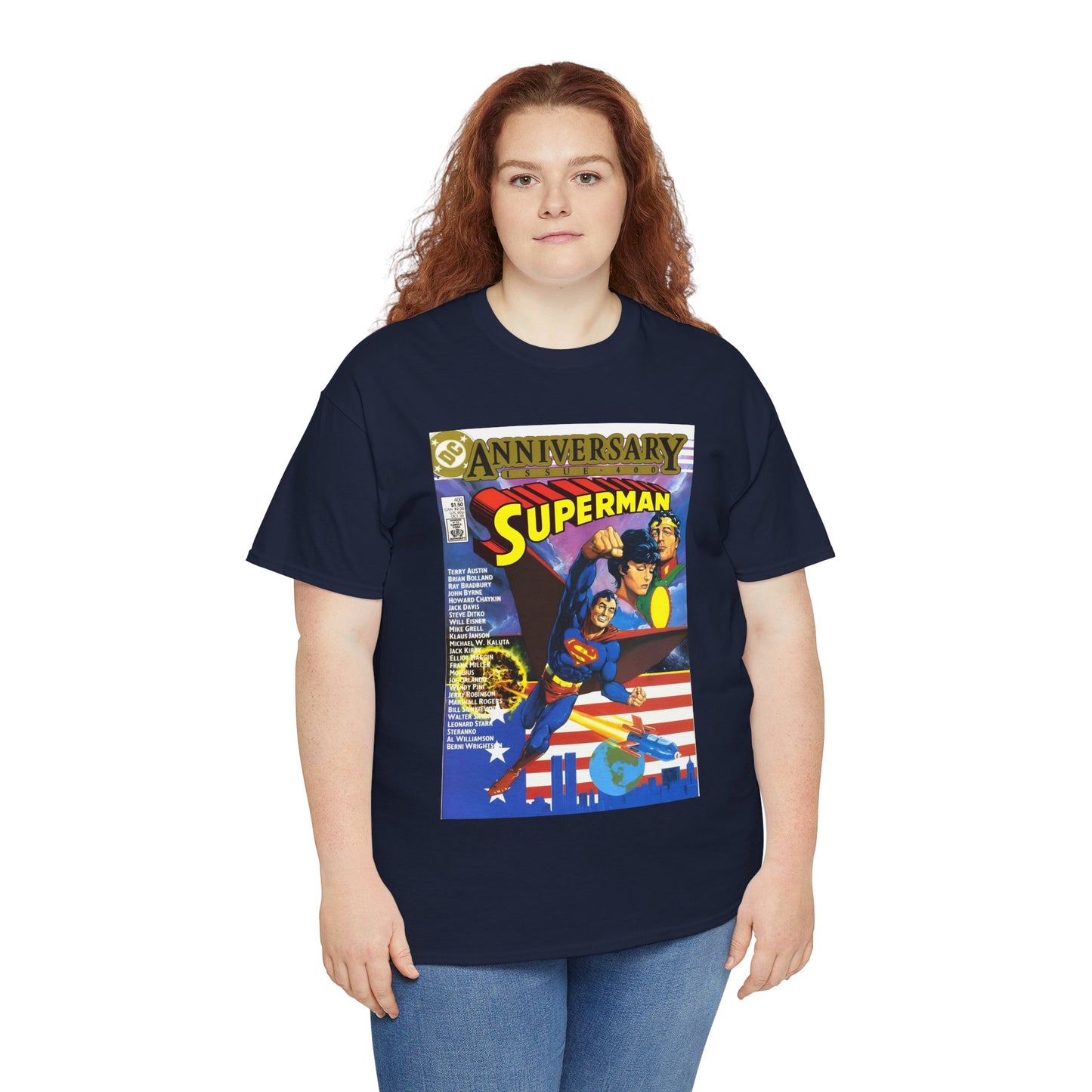 Superman #400 T-Shirt - Howard Chaykin & Frank Miller Art - Jor-El, Lara, Krypton - DC Comics