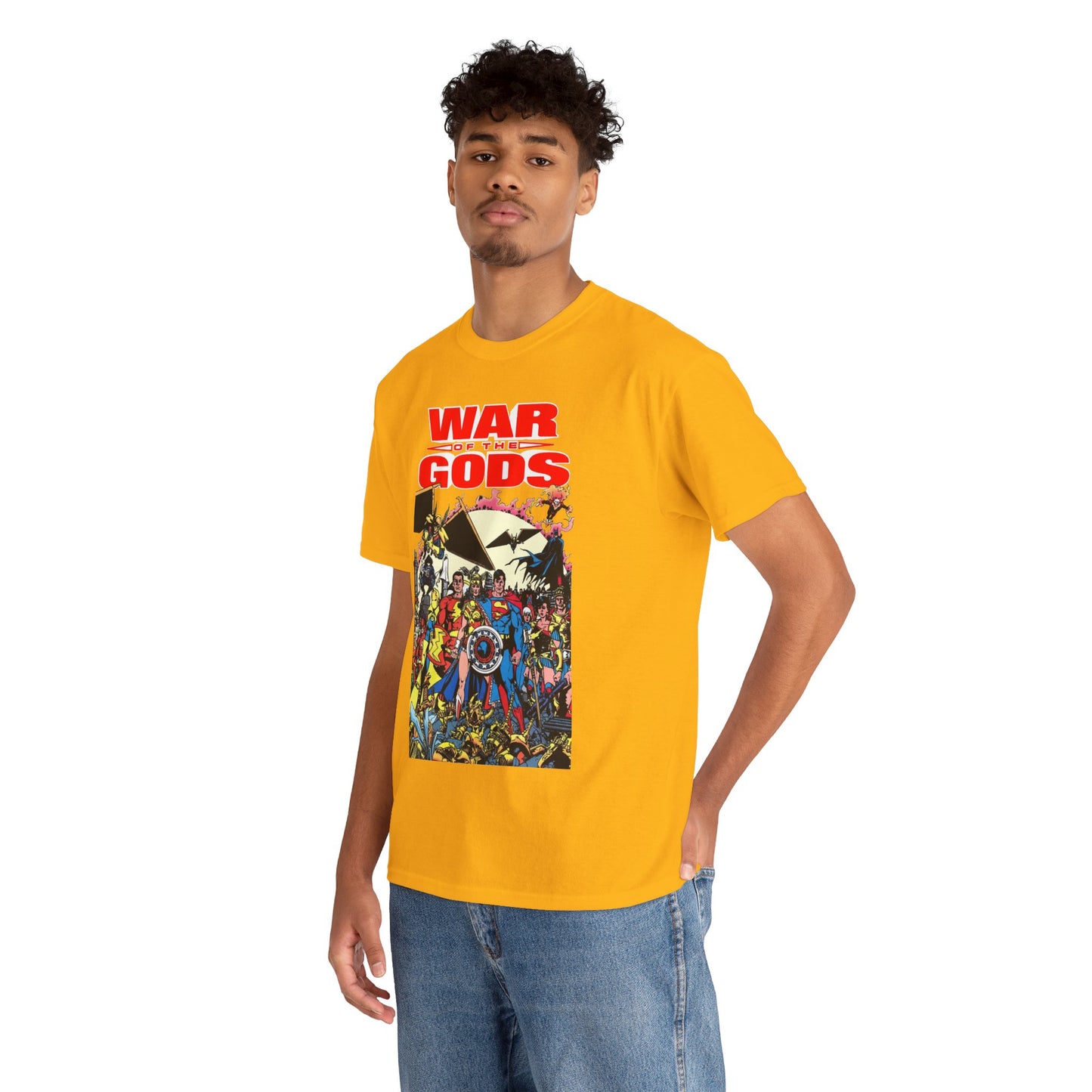 War of the Gods T-Shirt - George Perez Art - Wonder Woman Story - Superman, Captain Marvel, Hawkman, Firestorm, Dr Fate, Troia, Lobo, Batman - DC Comics