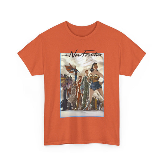 DC: The New Frontier T-Shirt - Darwyn Cooke Art - Superman, Wonder Woman, Flash, Batman - DC Comics