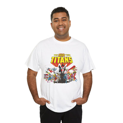 New Teen Titans T-Shirt - George Perez Art - Nightwing, Starfire, Cyborg, Speedy, Bumblebee, Hawk, Dove, Speedy, Wonder Girl, Terra, Lilith - DC Comics
