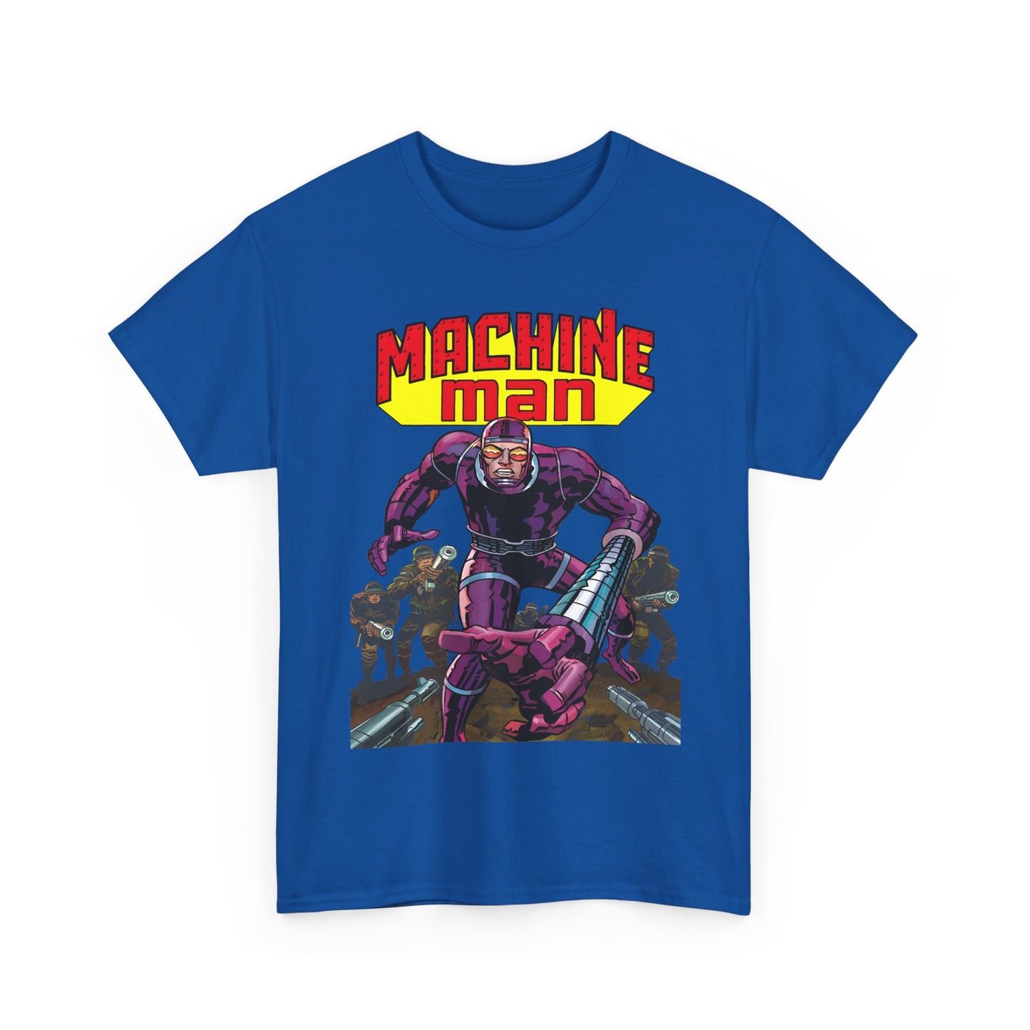 Machine Man T-Shirt - Jack Kirby Creation - Popular 1970s Hero - Marvel Comics