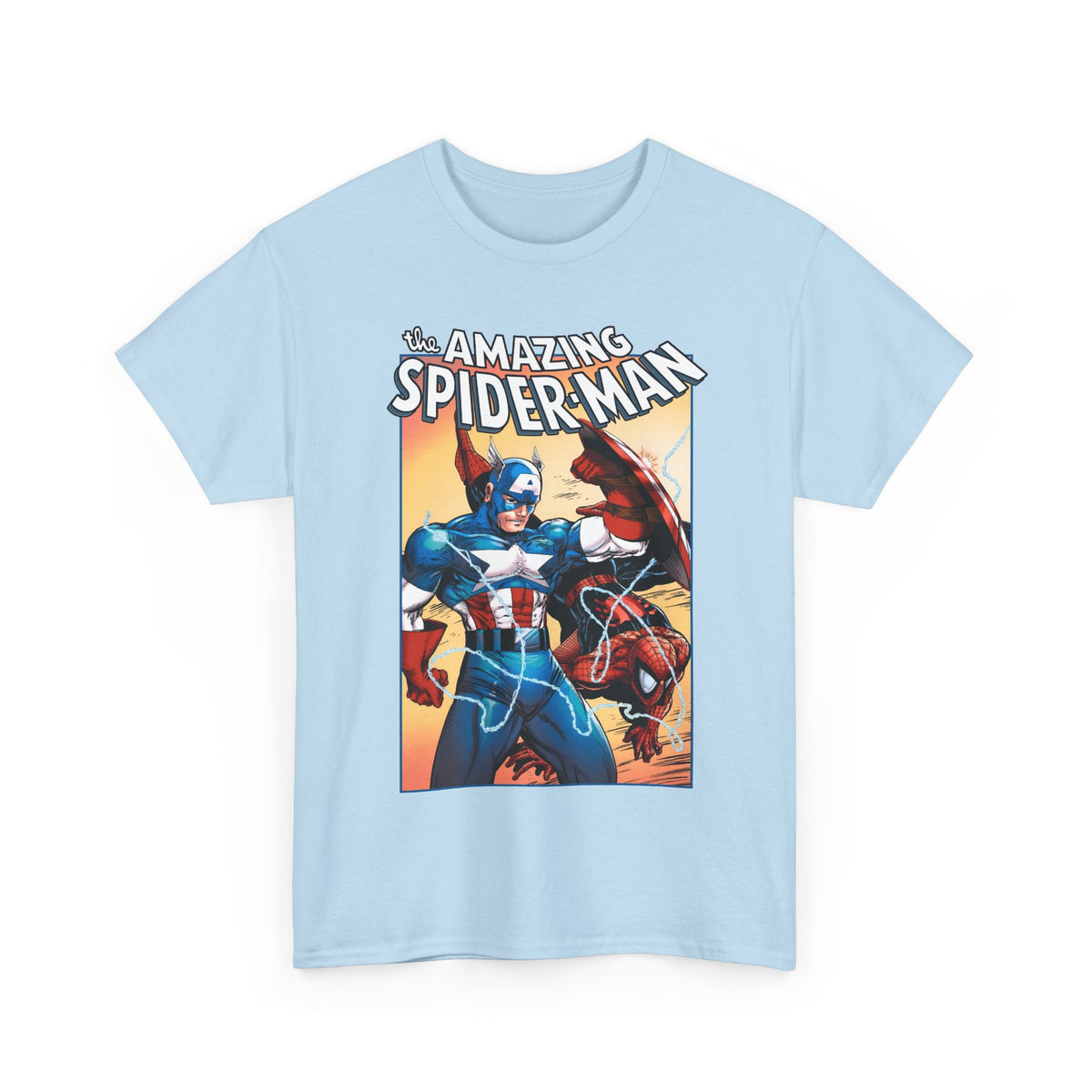 Amazing Spider-Man & Captain America T-Shirt - Todd McFarlane Art - Marvel Comics