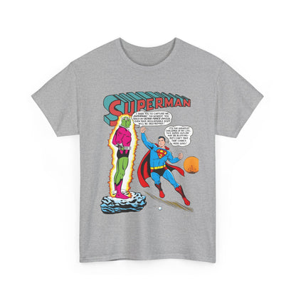 Superman T-Shirt - Curt Swan Art - Vs Brainiac- Silver Age 1st Appearance - DC Comics