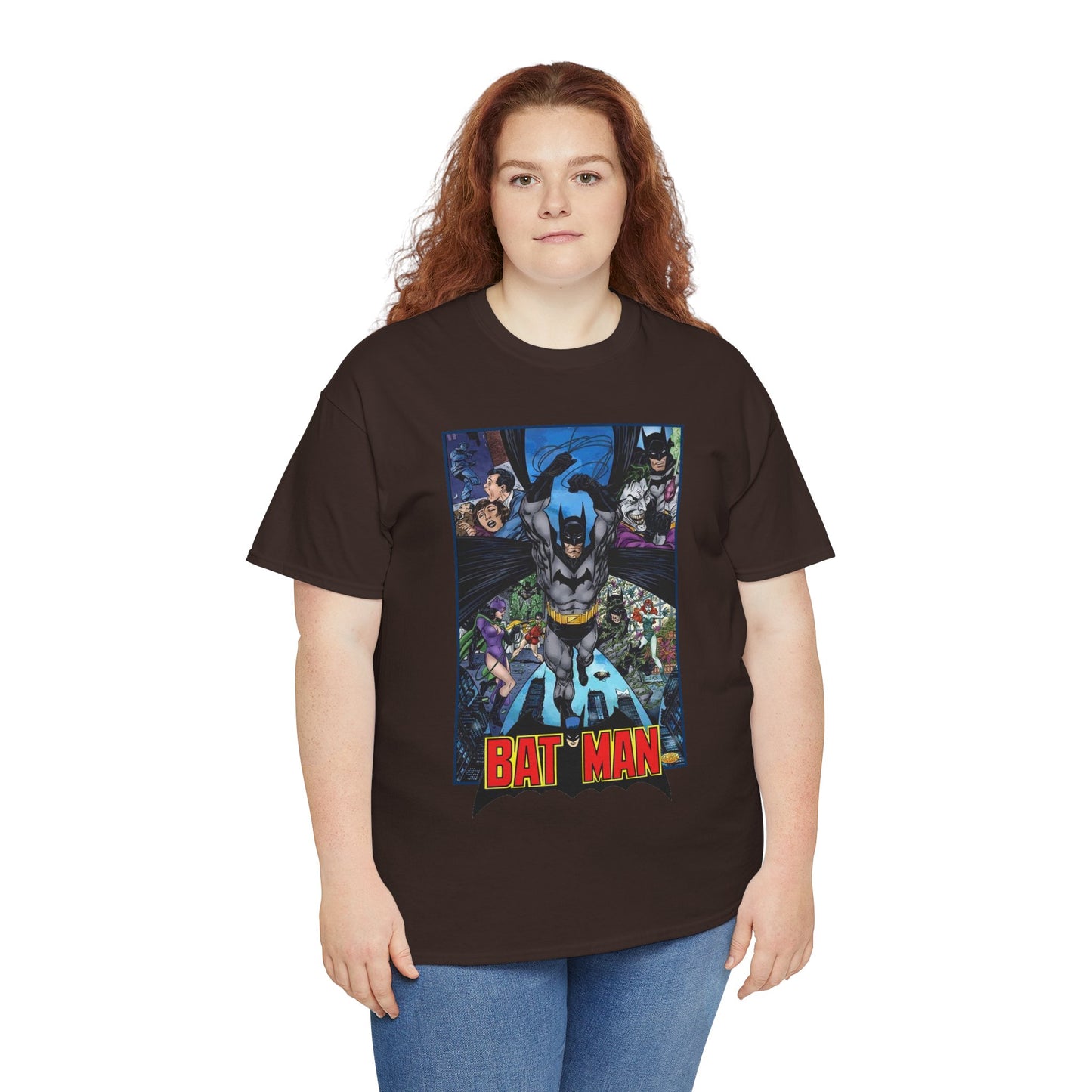 Batman T-Shirt - John Byrne Art - Joker, Catwoman, Poison Ivy - Caped Crusader - DC Comics