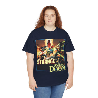 Dr Strange & Doctor Doom T-Shirt - Mike Mignola Art - Triumph & Torment - 1980s Graphic Novel Fighting Mephisto - Marvel Comics