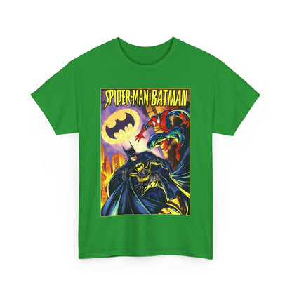 Batman/Spider-Man Shirt - Mark Bagley Art - DC Comics/Marvel Comics Cross-Over From the 1990s