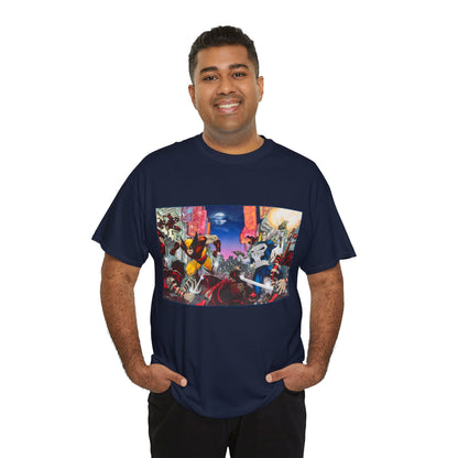 Wolverine & Punisher T-Shirt - Jim Lee Art - Vs The Hand - Marvel Comics