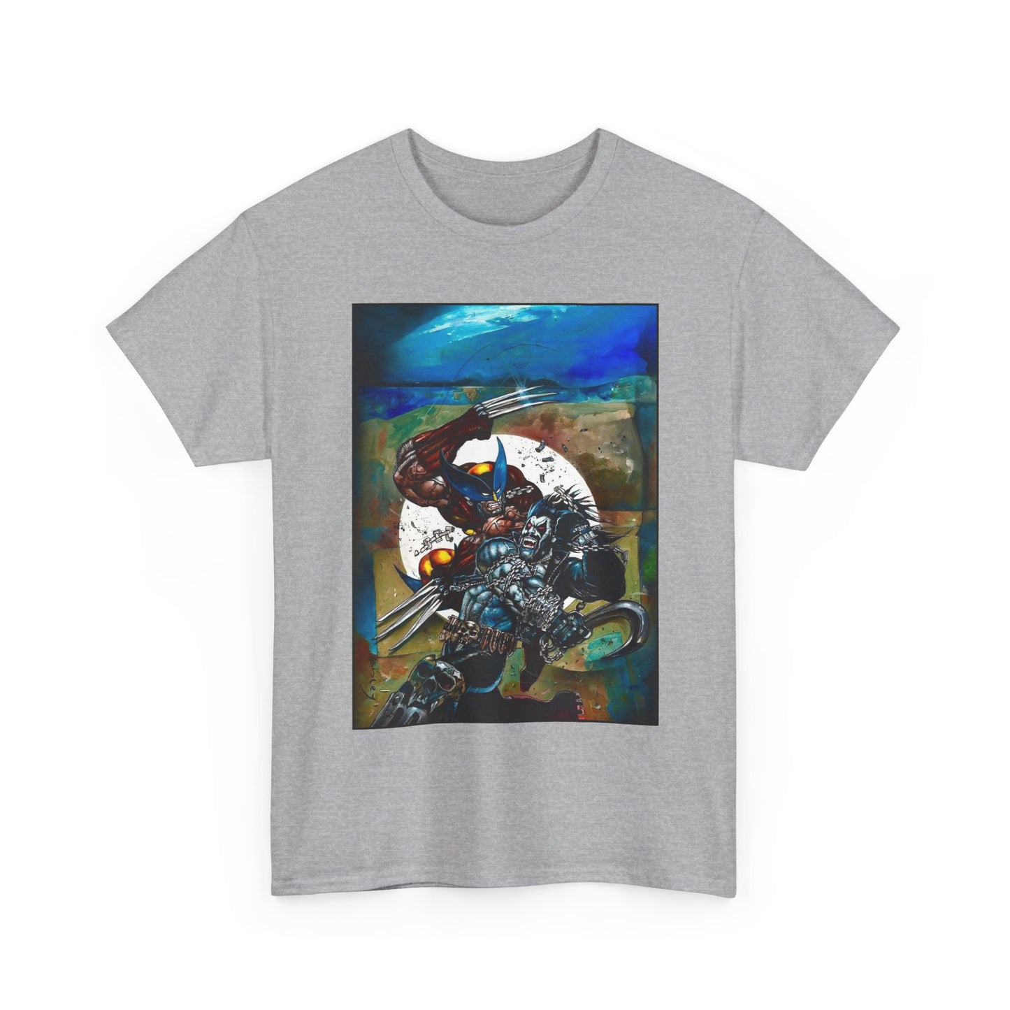 Lobo/Wolverine T-Shirt - Simon Bisley Art - DC/Marvel Comics