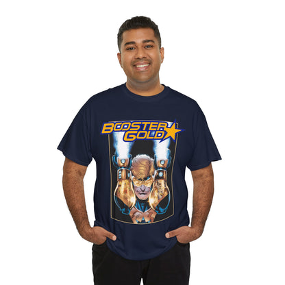 Booster Gold T-Shirt - Dan Jurgens Art - Batman & Robin in His Gauntlets - DC Comics