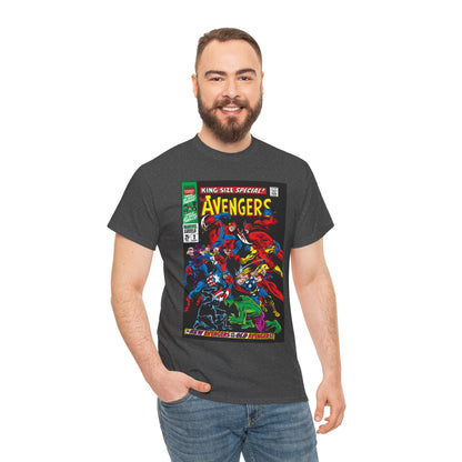 Avengers T-Shirt - Annual #2 Cover Art - New Avengers Vs Old Avengers - Marvel Comics