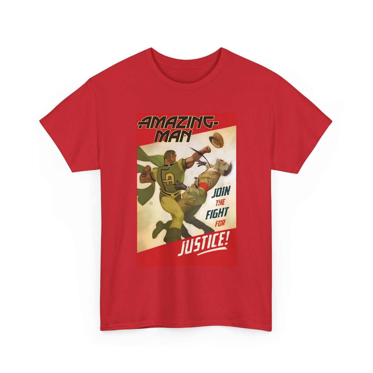 Amazing Man T-Shirt - All-Star Squadron - Join the Fight for Justice - DC Comics
