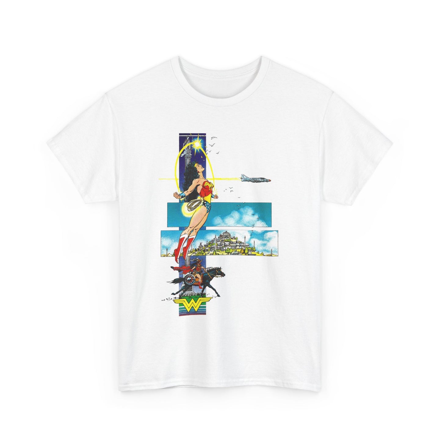 Wonder Woman T-Shirt - George Perez Art - From History of the DC Universe Series - Themyscira - DC Comics