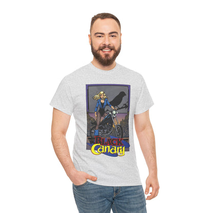 Black Canary T-Shirt - George Perez Art - 1980s Justice League Postcard Art - JLA - DC Comics