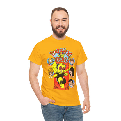 'Mazing Man T-Shirt - DeStefano & Kesel Art - Funny 1980s Comic Series - DC Comics