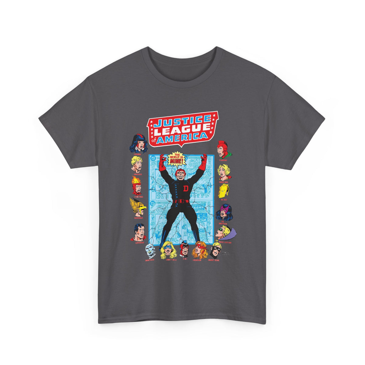 Justice League of America T-Shirt - George Perez Art - Justice Society, All-Star Squadron Team-Up DC Comics