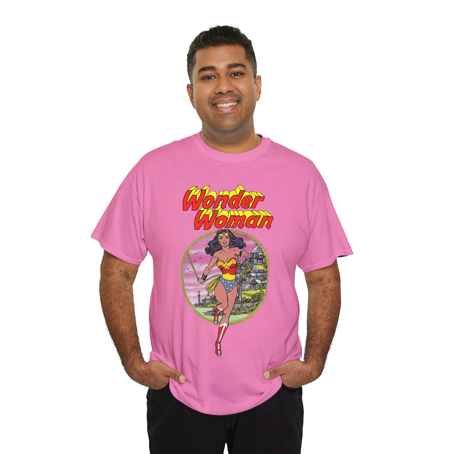 Wonder Woman T-Shirt - George Perez Art - Justice League 1980s Postcard Set - JLA Member - Diana from Themyscira - DC Comics