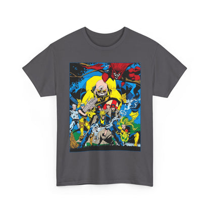 X-Factor T-Shirt - Joe Quesada Art - Havok, Polaris, Strong Guy, Jamie Madrox, Quicksilver - Mutant Team - Marvel Comics