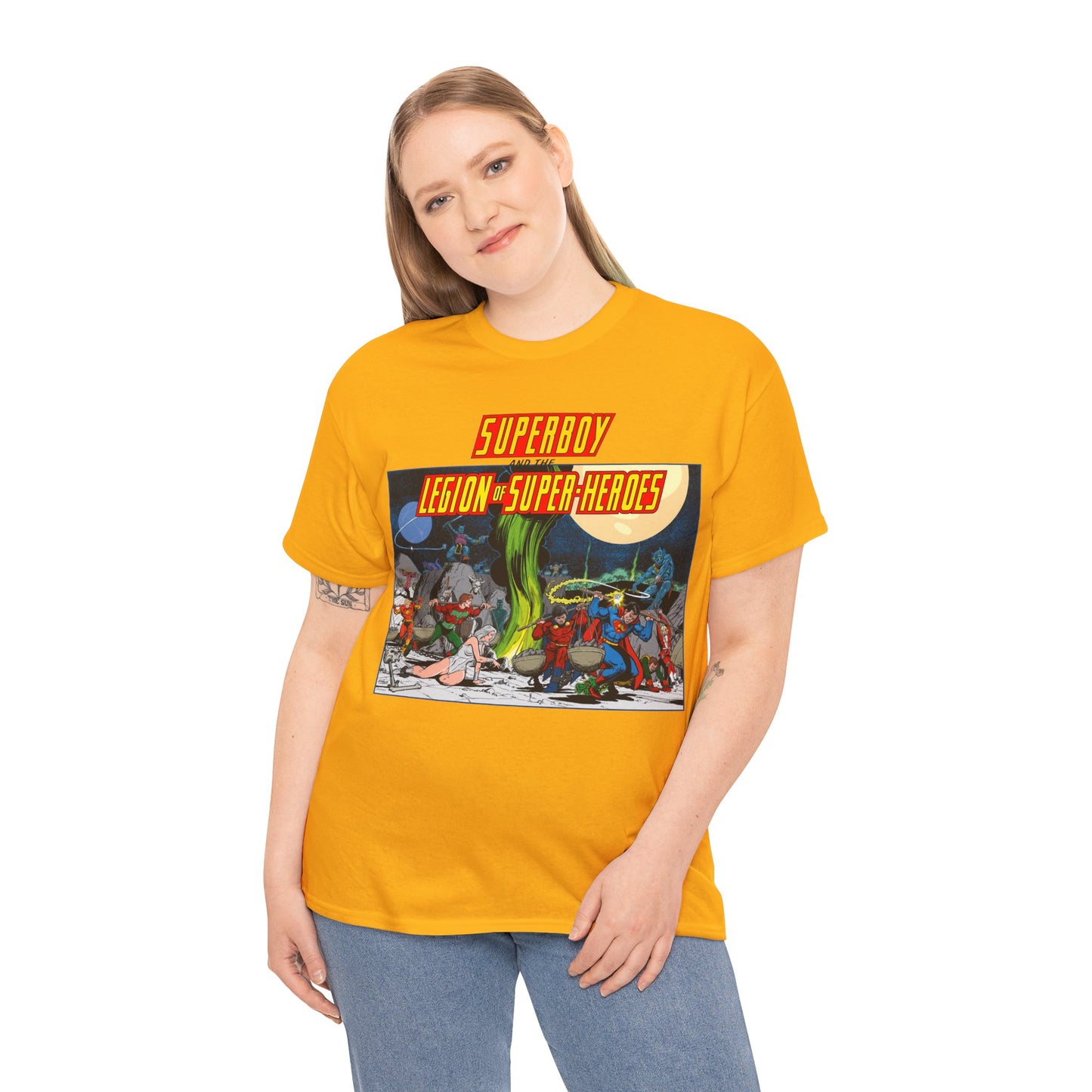Superboy & Legion of Super-Heroes T-Shirt - Jim Starlin Art - DC Comics