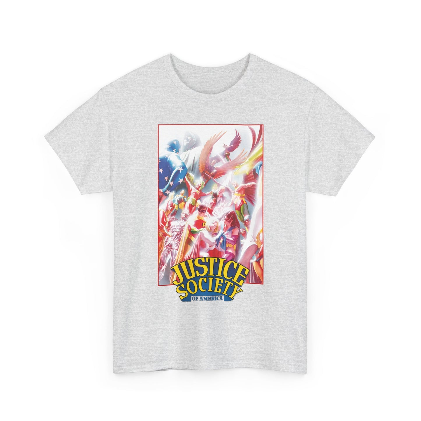 Justice Society of America T-Shirt - Alex Ross Art - JSA - Power Girl, Huntress, Robin, Starman, Hawkman - DC Comics