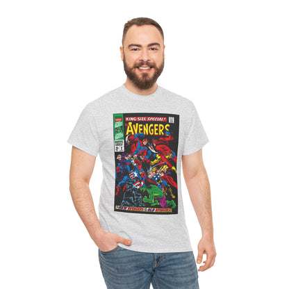 Avengers T-Shirt - Annual #2 Cover Art - New Avengers Vs Old Avengers - Marvel Comics