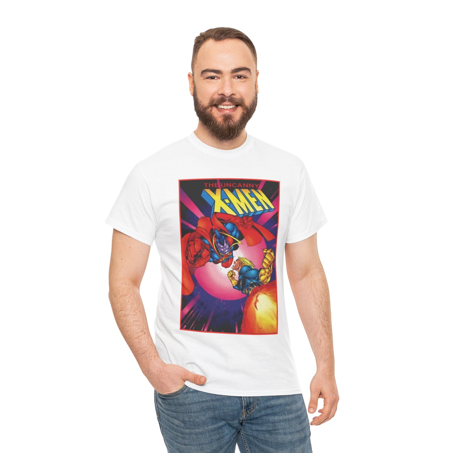Uncanny X-Men T-Shirt - Joe Madureira Art - #341 Cover Art - Cannonball Vs Gladiator - Marvel Comics