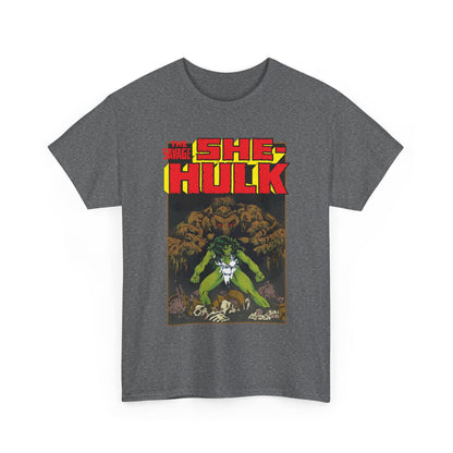 Savage She-Hulk & Man-Thing T-Shirt - Michael Golden Art - Marvel Comics