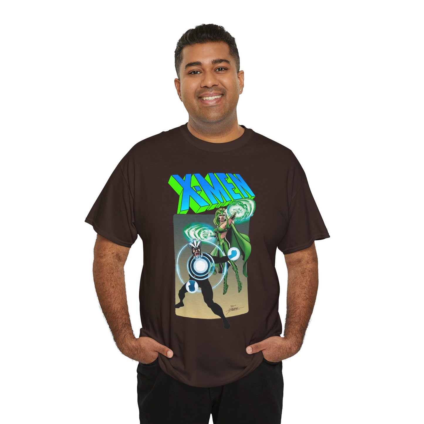 Havok & Polaris T-Shirt - George Perez Art - Uncanny X-Men Members - Marvel Comics Mutants