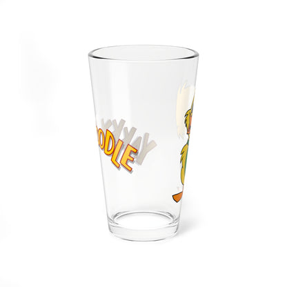 Yakky Doodle Pint Glass, 16oz - Beloved Hanna-Barbera Cartoon Character from the 1960s  - Yogi Bear Show Regular