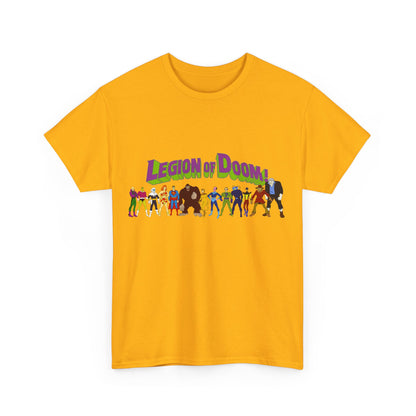 Legion of Doom T-Shirt - Super Friends Villains - Lex Luthor, Giganta, Scarecrow, Grodd, Brainiac, Riddler, Sinestro, Cheetah - Hanna-Barbera Cartoon - Challenge of the Super Friends