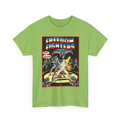 Freedom Fighters T-Shirt - 70s Series - Uncle Sam, The Ray, Phantom Lady, Doll Man, Black Condor, Human Bomb - DC Comics