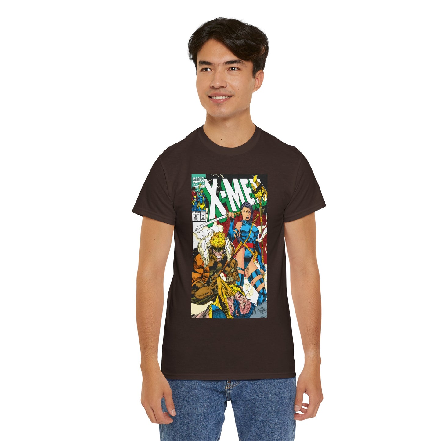 X-Men #6 T-Shirt - Jim Lee Art - Psylocke & Sabretooth - Marvel Comics