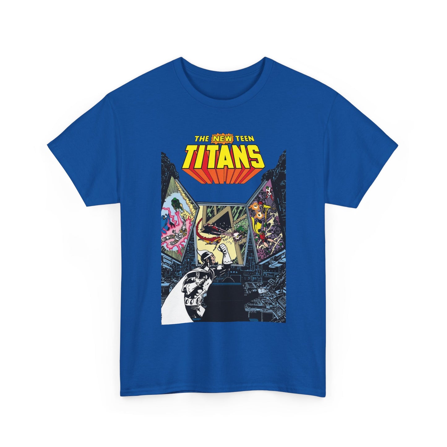 New Teen Titans T-Shirt - George Perez Art - Dr. Light, Titans Tower - DC Comics