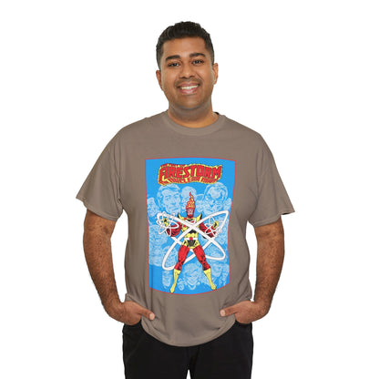 Fury of Firestorm T-Shirt - Pat Broderick Art - The Nuclear Man, Ronnie Raymond - JLA Member - DC Comics
