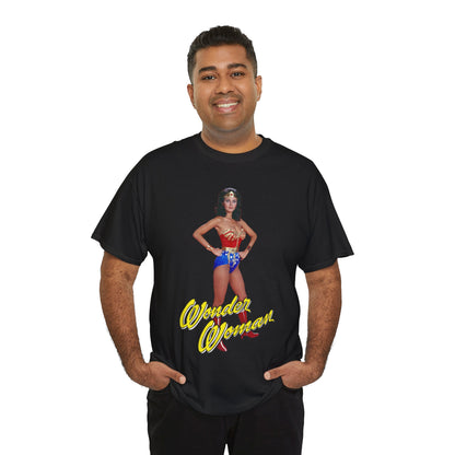 Wonder Woman T-Shirt - Lynda Carter - Popular 1970s CBS TV Show - DC Comics Character - Diana Prince, Paradise Island
