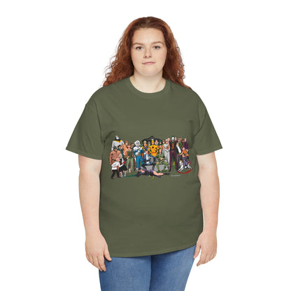 Secret Origins of Super-Villains T-Shirt - Dick Giordano Art - DC Comics - Joker, Mirror Master, Captain Cold, Lex Luthor, Scarecrow, Poison Ivy, Grodd