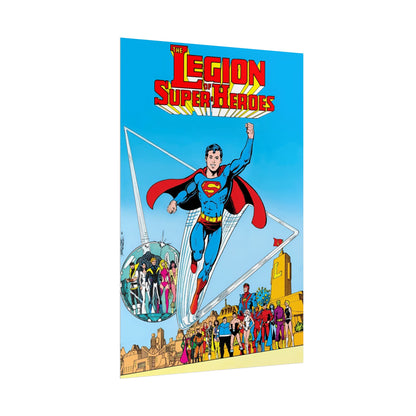 Superboy & the Legion of Super-Heroes Rolled Poster - George Perez Art - DC Comics - Multiple Sizes Up to 24"x36"