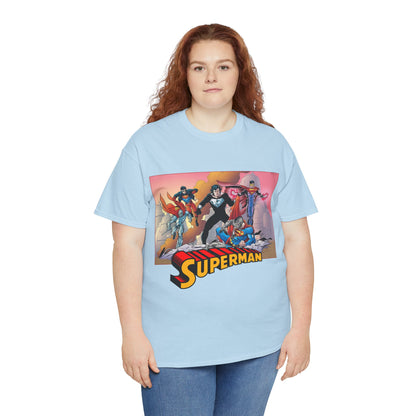 Superman T-Shirt - Tom Grummett Art - Death & Return - Steel, Cyborg, Eradicator - DC Comics