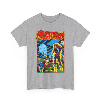 Fury of Firestorm T-Shirt - Pat Broderick Art - Vs Plastique - #7 Cover Art - DC Comics